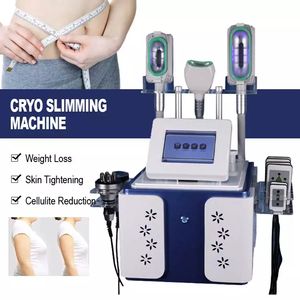 Kryolipolyse-Schlankheitsmaschine 5-in-1-Fettgefrier-Kryotherapie-Ausrüstung 40K-Kavitations-Radiofrequenz-Hautstraffungs-Lipo-Laser-Maschine zur Reduzierung von Cellulite