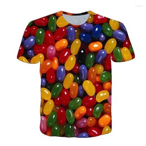 Men's T Shirts 2022 Fashion Men's Tshirts Short Sleeve 3D Sauce Candy Character Snack Shirt Women Amazing Tops Plus Size