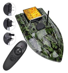 Camouflage RC 500m Remote Wireless Fishing Lure Bait Boat Fish Finder with LED Night Light Radio Control Speedboat 201204289b