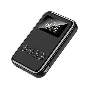 K6 Drahtlose Bluetooth 5,0 Sender Empfänger Stereo Audio Musik Adapter Für Auto TV PC Kopfhörer Lautsprecher Unterstützt FM TF Karte