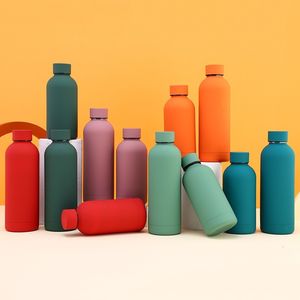 Bottiglie d'acqua FSILE Fashion Mini thermos in acciaio inossidabile 304 Grande capacità Brocca in stile americano Borraccia per sport all'aperto smerigliata 221122