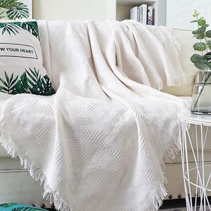 Одеяла Home El Pure Cotton Bedding Diffe Dofa Covere Cover одеяло с кисточками для кровать для самолета Dear 221122