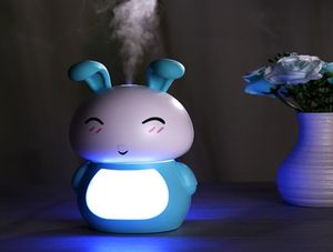 200 ml USB arome Essential Oil Diffuser Ultrasonic Cool Mist Rabbit Humidifier Air Purifier LED Night Light for Office Home Gift Y23621014