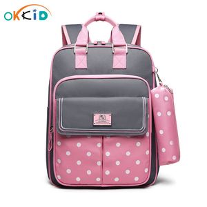 Mochilas Okkid de alta qualidade Kids Ortopedic School Mackpack para meninas Bag meninas Livro de livros Caso de lápis fofo 221122