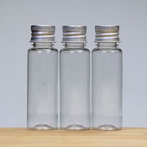 25 ml Flasche mit Aluminiumdeckel, Mini-Lotion-Unterverpackung, Probeabfüllung, Aufbewahrungsbox für Haustier-Kunststoffbehälter