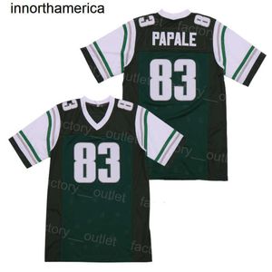 Film Football Invincible 83 Vince Papale Jersey Team Color Green All Stitching Oddychający college dla fanów sportowych haft haftowy hip -hop doskonała jakość