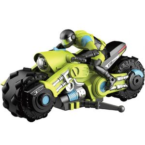 Electric RC Car Motorcycle Caskase Sygnał Sygnał Przyciąganie wzrok 360 stopni Spinning Kids Pilot Control Toy 221122