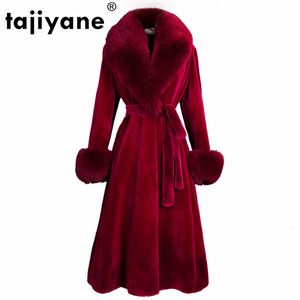 Womens Fur Faux Natural Pelt Full Mink Real Coat Female Jacket Autumn Winter Women Clothes Elegant Luxury Long Tops ZT4973 221122