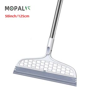 Cleaning Brushes 50inch Silicone Magic Broom Floor Squeegee Pet Hair Dust Brooms Wiper Bathroom Household Tools 221122