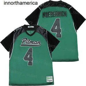 Men High School John H Pitman Football 4 Colin Kaepernick Jersey Moive College All Szygowany Oddychający Hiphop dla fanów sportowych Team Color Green Hip Hop High