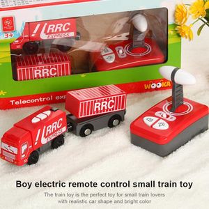 Electric RC Track Train Toy Kid Magnetic Locomotive Plaything For Thomass Wooden s Railway Accessories 221122