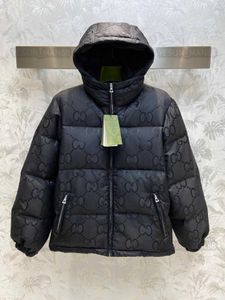 Designer S Daunenjacke Herbst und Winter Herren Damen Pufferjacken Mantel Druck Revers Kapuze Reißverschluss Lässiger Parka