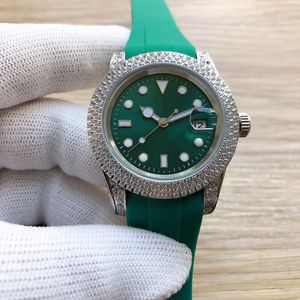 Zegarek ramki męskie zegarki automatyczne zegarek mechaniczny 40 mm mody guma na rękę