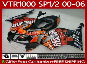 Kit de Bodys de Repsol Flat para Honda VTR1000 RTV1000 RC51 20002006 Bodywork 123NO8 SP1 SP2 VTR 1000 00 01 02 03 04 05 06 VTR1000 2007006609