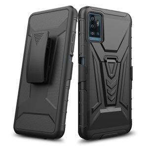 3 lager Hybrid Defender Telefonfodral f￶r Motorola G10 Power G20 G30 Anti-Shock Kickstand Cover Smartphone Shell