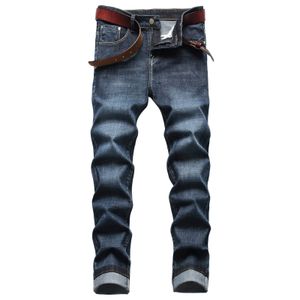 Damenjeans Slim Stretch Male Casual Mid Waist Slim Jeans Hose Splice Print Reißverschluss Fliegentasche Bleistifthose 569 Loose Fit Jeans für Männer 221122