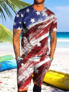 Felpe con cappuccio da uomo Felpe Estate Outdoor Sea Side Streetwear Abiti da uomo Abbigliamento sportivo Abbigliamento traspirante Stampa digitale 3D Maglietta Pantaloncini Set da 2 pezzi 221122