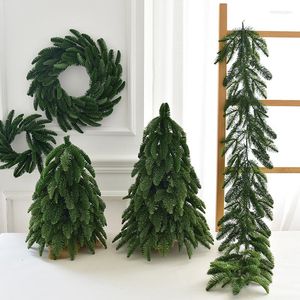 Christmas Decorations 2022 Tree Gift Fake Pine Table Desktop Decoration Garland Rattan Pavoreales Para Arbol De Navidad