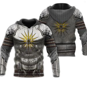 Felpe con cappuccio da uomo Macedonia Armor 3D Full Printed Felpa da uomo Unisex Streetwear Zipper Pullover Tute da giacca casual KJ0267