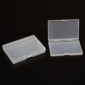 Scatola portaoggetti in plastica trasparente trasparente, organizer per contenitori per orecchini, anelli, perline