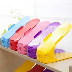 Armazenamento de roupas 1PCS Shoe Stand Stand Shelf Modern Double Shoebox Organizer cabide ajustável