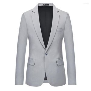 Мужские костюмы Бутик внешняя торговля мужской легкий бизнес модный костюм сплошной цвет британский стиль повседневная стройная куртка сингл
