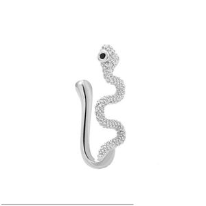 Näsringar Studs Snake Septum Nose Rings for Women Faux Clip Ring Fashion Nonpiersced Body Jewelry Drop Delivery DHXQP