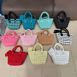 Fashion Bags Basket Bag Paris Bistro Woven Handbag Summer 2022 New mini Tote classic brand high level handbag single shoulder Totes