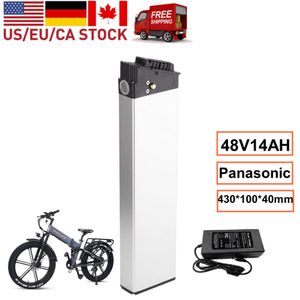 WALLKE X2 PRO Batteripaket 48V 14AH Li-ion 672Wh High Power Inbyggd Intube 18650 Li-ion med laddare för SameBike LO26 20LVXD