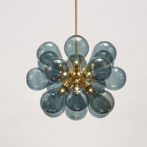 Pendelleuchten Nordic Glass Bubbles Parlor LED-Licht Loft Deco EL Halle Schlafzimmer Esszimmer Hängelampe