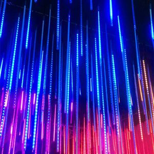 Рождественские украшения 8 трубок метеор душ дождь светодиодные световые светильники Street Fairy Garlands Дерево для открытого года сад 221122