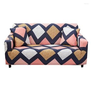 Tampa de cadeira Tampa de sofá elástica para sala de estar Spandex Polyster Couch Slipcover Protector 1/2/3/4 do lugar Decoração de casa Fundas