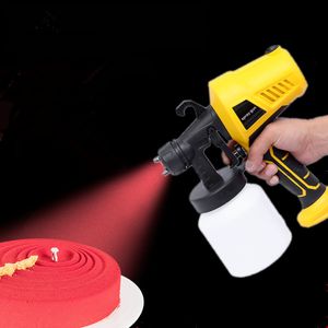 Pişirme Kalıpları 110/220V Elektrikli Kek Dekorasyon Airbrush Kiti Renkli Püskürtücü Püskürtme Memesi ve Makaralı 800ml Boya 221122