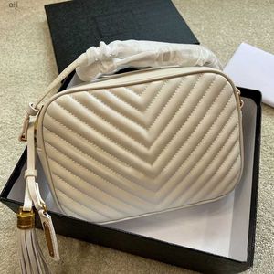 Сумка для камеры Lou Camera Plain Crossbody Sags Модные аппаратные буквы пряжка на молнии кошельки нитка подвеска подвеска подличная кожаная леди сцепление