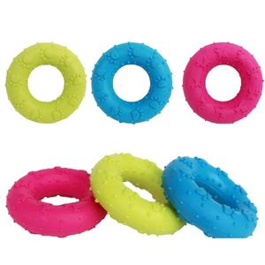 Dog Toys Chews Rubber Dog Teethers Toys Wear Resistant Puppy Cat Bread Shape Chew Teeth Care Toy Pet Teething Training Accessories Dhvzt