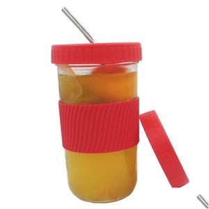 Drinkware Lid Mason Jar er T￤tande flasklock Cirkar Cap Drink Lids Bibeh￥lla f￤rskhet Drickware K￶k Tillbeh￶r 114 K2 Drop Leverans DHTJG