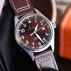 IWCS Luxo zf-factory SUPERCLONE LW relógio Kifk Relógios para Homens Mecânica Piloto Mecânico Totalmente Automático Moda Versátil Mark Designer Heritage 18 Zrla