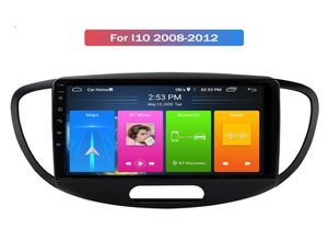 Android 100 4 Core Bluray Car DVD -speler Antidazzle Screen voor Hyundai I10 20082012