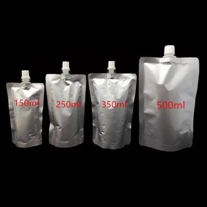 Doypack 150 ml 250 ml 350 ml 500 ml Aluminiumfolie Stand Up Spout Liquid Bag Pack Getränke Squeeze Drink Spout Beutel C1122