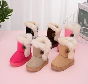 Boots Warm Kids Snow For Children Toddler Winter Princess Child Shoes Non-slip Flat Round Toe Girls Baby Lovely 221122