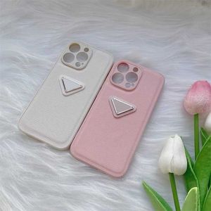 For Iphone For Apple Phone Cases Case Luxury Designer Fashion Leather With Retail Pink Simple Niche Mobile Personality 13 Pro Max 12 12Pro