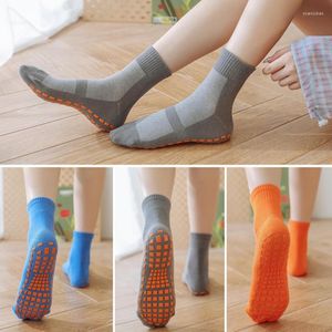 Herren Socken Trampolin Erwachsene Kind Silikon Punkte Anti Rutsch Baumwolle Yoga Sport Fußmassage Boden Elastizität Atmungsaktiv