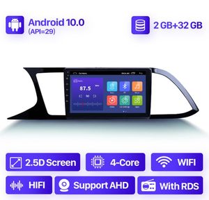 CAR DVD Radio Audio Unit QLED f￶r Seat Leon 3 20122018 Video Player GPS Navigation 2 DIN Voice 9 Inch 232G Android 100