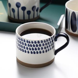 Muggar handritade keramiska koppar nordiska Instagram -stil Mugg Creative Breakfast Retro Milk Coffee Cups