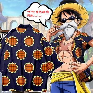 Camicie da uomo scimmia d luffy haori kimono dressdrosa corida colosseum costumi costumi sanji camicia girasole sanji tops casual tops casual