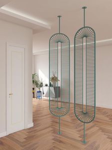 Rotatable hanging screens partition Nordic decorative art Iron art Metal double-sided living room Dividers porch Modern simple luxury