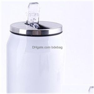 Water Bottles Diy Cans Cycling Blank Coated Cups Sublimation Blanks Vacuum Cup Thermal Transfer Printing Car Bottle Special Product Dhpr6