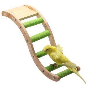 Other Pet Supplies Wooden Ladder Pet Parrots Climbing Bridge Bird Perch Stand Parrot Toys for budgerigar Parakeets Cockatiels Conures Finch 221122