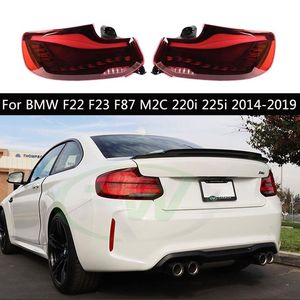 Light traseira do carro Turn Signal Frexer Dynamic Fog RUNDING Ilumina￧￣o para BMW F22 F23 F87 M2C 220I 225I 2014-2019 L￢mpada traseira da l￢mpada traseira