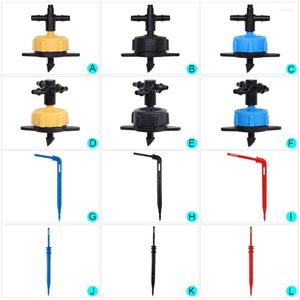 Équipements d'arrosage Irrigation 2L / 4L / 8L Goutteur à débit constant avec connecteur croisé de tuyau d'eau à 4 voies de 1/8 